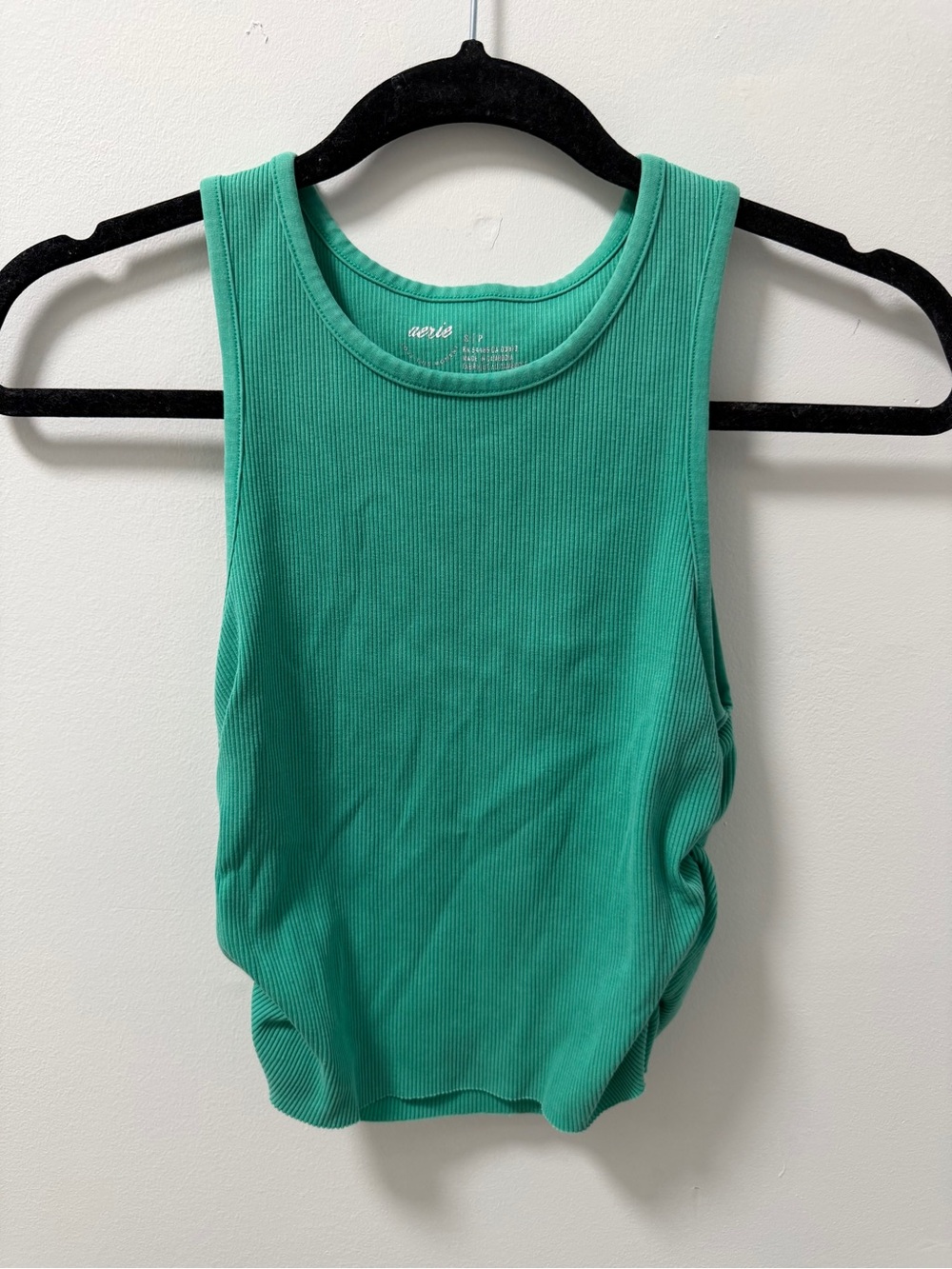 Aerie Ribbed Tank Top - Green
